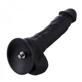 HiSmith 8.3 Inch Silicone Black Dildo – Body-Safe Flexible Dildo Sex Machine Attachments